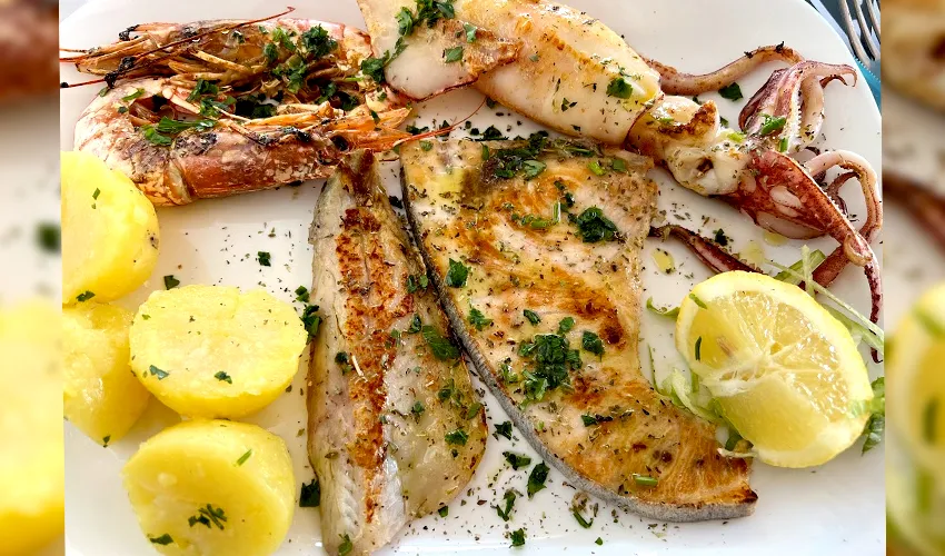 Piatti di pesce fresco della tradizione siciliana al ristorante #comedaluca