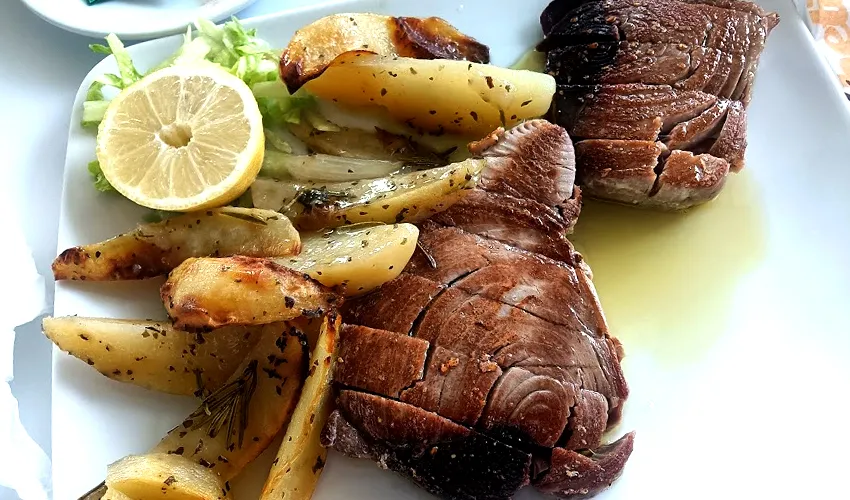Grilled king prawns
