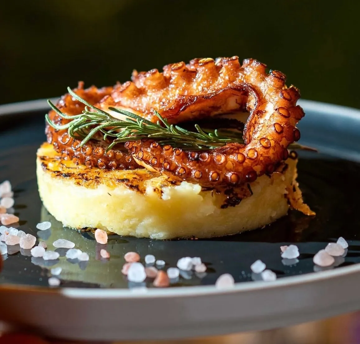 Polpo alla griglia con crema di patate