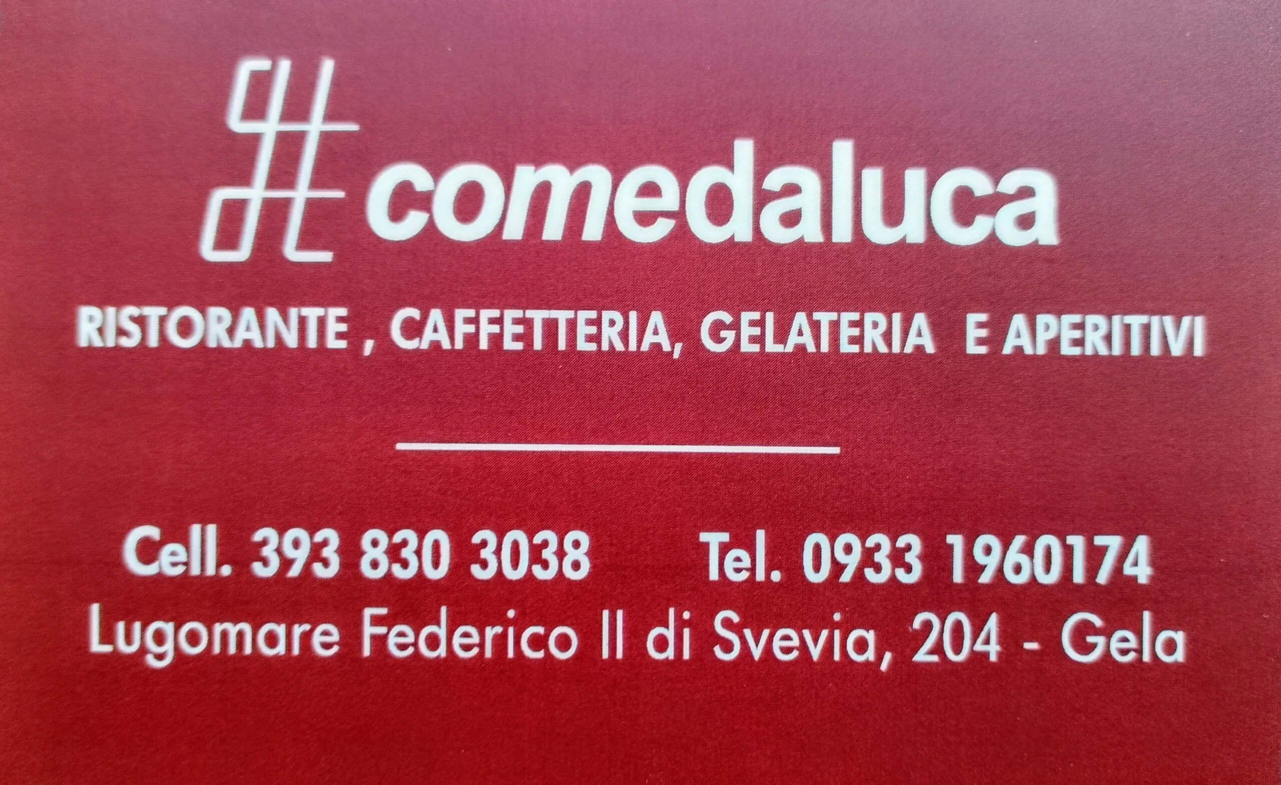 Interior of #comedaluca restaurant in Gela