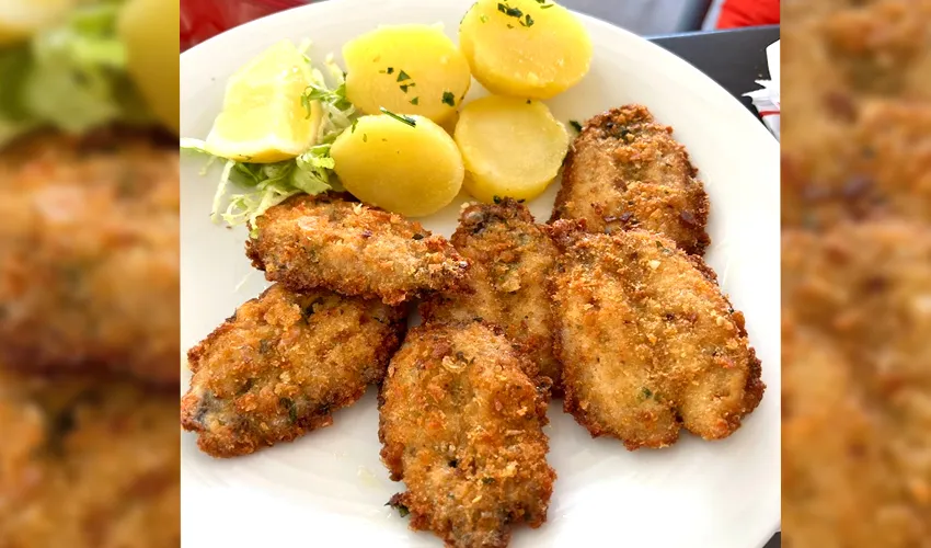 Calamari e gamberi alla griglia